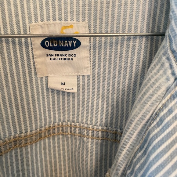 Old Navy Denim Jacket - Seersucker Pattern - Picture 4 of 5